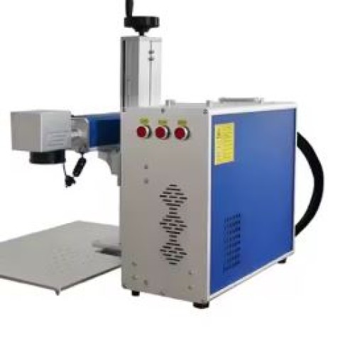 Small Fiber Metal Laser Marking Engraving Machine JPT 20w 30w 50w